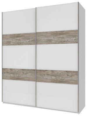 Шкаф-купе двухдверный Doros L-Caiser 180х60х213 см Белый/Дуб клондайк (DRS-011043) 00000054070 фото