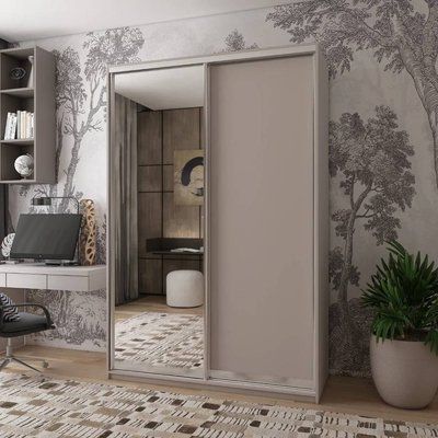 Шкаф-купе Doros Сити Лайт Кашемир 1 ДСП/1 зеркало 120х60х225 (80736335) 38190 фото