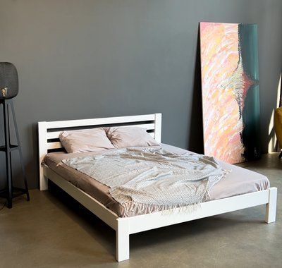 Двуспальная кровать iSmart Колумбия 140х190 см Белый (DMBG-2707) 00000054193 фото