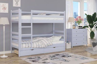 Двухъярусная детская кровать iSmart Соня Голубой (S 2010 R80 B) 70х190 см с ящиками (DMBG-2423) DMBG-2423 фото