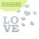 Дзеркальний декор акриловий самоклеючий Love срібло,11шт (D) SW-00002495 SW-00002495 фото 2