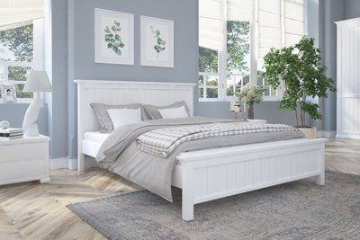 Двоспальне ліжко iSmart Вірджинія Білий (RAL9003) 180х200 см (DMBG-1608) 14504 фото