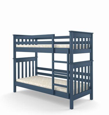 Двухъярусная детская кровать iSmart Скандинавия Мини Синий (S 7010 R 90B) 80х190 см (DMBG-2358) 15254 фото