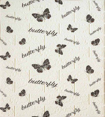 Самоклеющаяся декоративная 3D панель butterfly 700x770x5 мм 064-5 фото