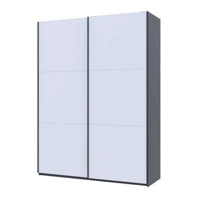 Шкаф-купе Doros G-Caiser Графит/Белый 2 ДСП / 3 части 180х60х240 DRS-011729 (44900262) 38167 фото