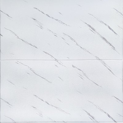 Самоклеющаяся 3D панель белая мраморная плитка 700х700х4мм (364) SW-00001142 SW-00001142 фото