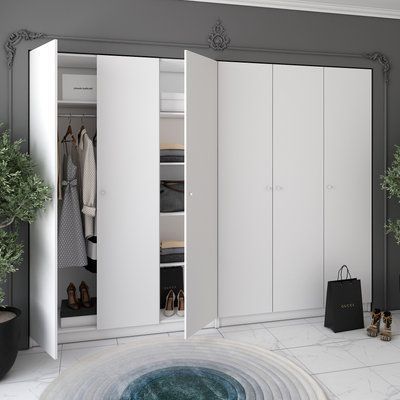 Комплект шкафов для одежды Doros Промо (2 шт.) 270х48х204 см Белый (DRS-011215) 00000053998 фото