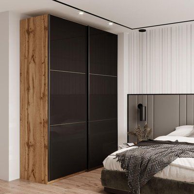 Шкаф купе Doros G-Caiser Дуб Эвок 2 Стекла/3 части 180х60х240 (DRS-011574) 38130 фото