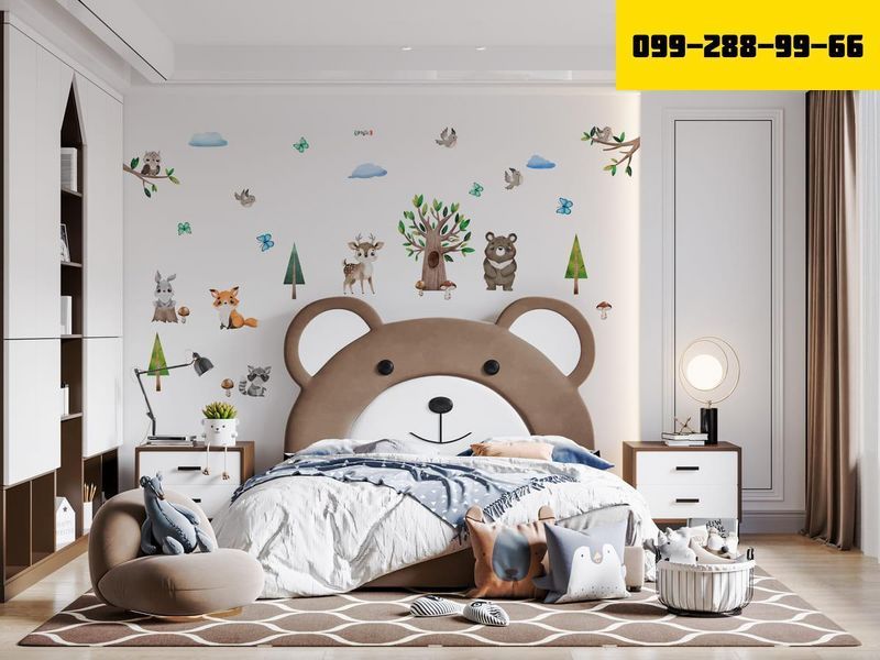 Детские стикеры Лес, 30х40см, 4 листа (120х40см) (7202101) SW-00001023 фото
