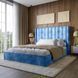 Двуспальная кровать с подъемным механизмом LION Нино 180x200 см SILK 503 Темно-синий (LION-045035) 31039 фото 1