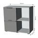 Тумба однодверная LION Краш 82x43x86 см Дуб аппалачи/Антрацит (LION-044120) 30859 фото 4