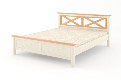 Двоспальне ліжко iSmart Прованс Н Айворі + Вільха 140х200 см (DMBG-1564) DMBG-1564 фото