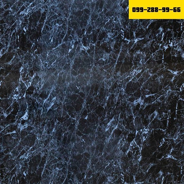 Декоративная ПВХ плита 600х600х3мм Черный мрамор (S) SW-00001625 SW-00001625 фото