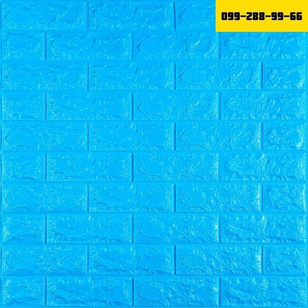 3D панель самоклеющаяся 700x770x7мм кирпич Синий (003-7) SW-00000060 SW-00000060 фото