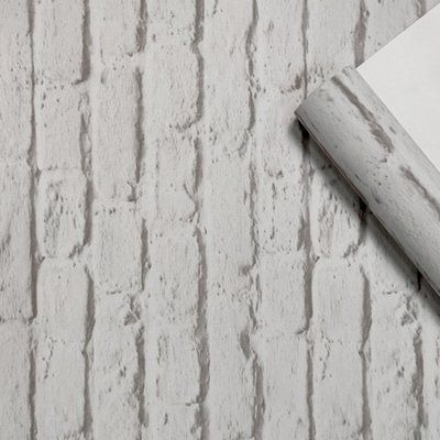 Обои белый кирпич лофт виниловые, на бумажной основе SW-00000843 SW-00000843 фото