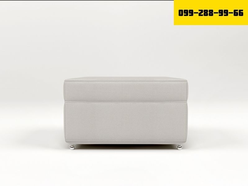 М'який пуф Andro Ismart Bone Bestseller 60х80х47 Слонова кістка 60BPB 60BPB фото