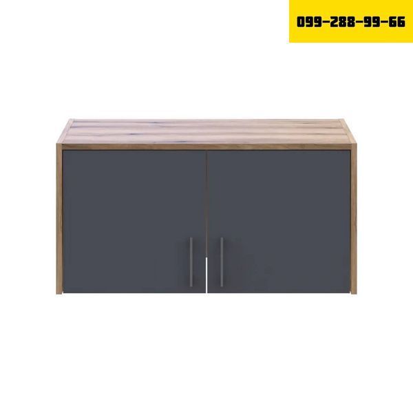 Антресоль Doros Ронди Дуб Артизан/Графит 2 ДСП 82х52х41 DRS-011606 (80737812) 38160 фото