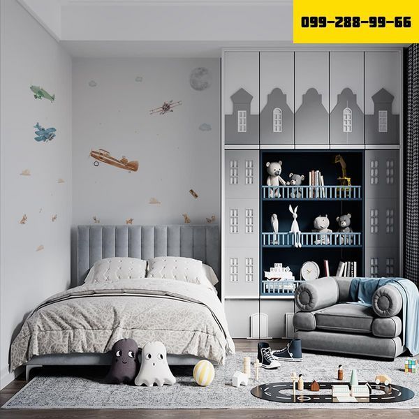 Детские стикеры Самолеты 30х40см, 4 листа (120х40см) (15082113) SW-00000996 фото