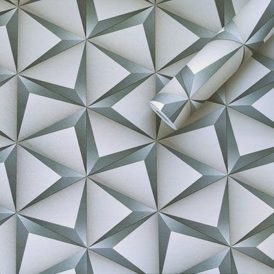 Самоклеющаяся пленка зеленые 3D треугольники 0,45х10м SW-00001236 SW-00001236 фото