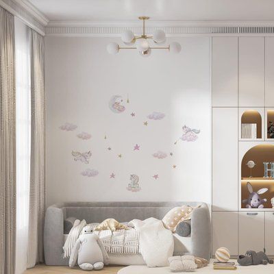 Детские стикеры Единороги 30х40см, 4 листа (120х40см) (1508213) SW-00001005 фото