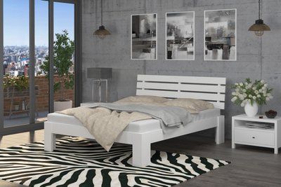 Двоспальне ліжко iSmart Техас Білий (RAL9003) 160х200 см (DMBG-2167) DMBG-2167 фото