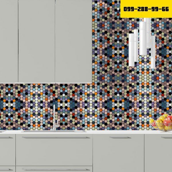 Самоклеюча алюмінієва плитка 300х300х3мм Кольорова SW-00001935 SW-00001935 фото