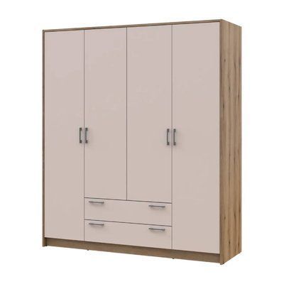 Шкаф для одежды Doros Ронди Дуб Артизан/Кашемир 4ДСП 160х52х195 DRS-011662 (80737825) 38236 фото