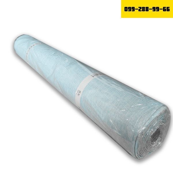 Льняные тёплые обои на самоклейке голубой меланж 2800*650*2mm (D) SW-00001495 SW-00001495 фото